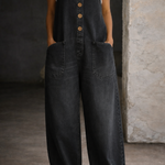 Emily - Vintage Washed Cotton Dungarees