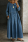 Sophie - Peter Pan Collar Denim Dress