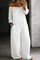 Elsie - Long-Sleeve Off-the-Shoulder Jumpsuit