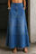 Violet - Mid-Length Denim Skirt