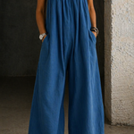 Molly - Wide-Leg Denim Jumpsuit