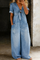 Freya - Short-Sleeve V-Neck Jumpsuit