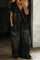 Freya - Short-Sleeve V-Neck Jumpsuit