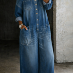 Abigail - Off-the-Shoulder Denim Jumpsuit