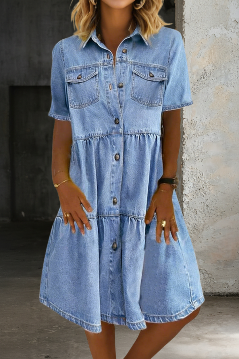 Sienna - Smart Casual Denim Dress