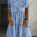 Sienna - Smart Casual Denim Dress