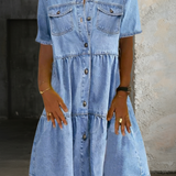 Sienna - Smart Casual Denim Dress