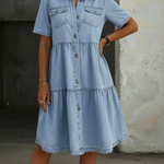Sienna - Smart Casual Denim Dress