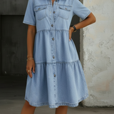 Sienna - Smart Casual Denim Dress