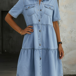 Sienna - Smart Casual Denim Dress