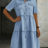 Sienna - Smart Casual Denim Dress