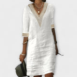 Ladies' Dress in Cotton and Linen