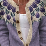 Ottoline | Cardigan with Floral Yoke