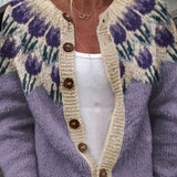 Ottoline | Cardigan with Floral Yoke