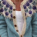 Ottoline | Cardigan with Floral Yoke