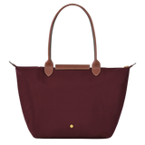 Large Packable Tote Bag, Burgundy