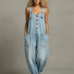 Harriet - Stylish Denim Jumpsuit with Pockets
