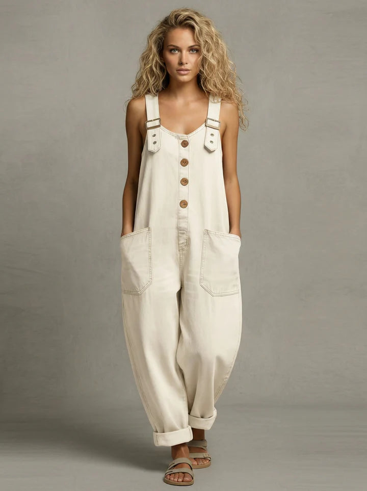 Harriet - Stylish Denim Jumpsuit with Pockets