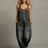 Harriet - Stylish Denim Jumpsuit with Pockets