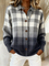 Agnes | Grey Ombre Checked Button Cardigan