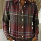 Eleanor | Classic Checked Knitted Cardigan
