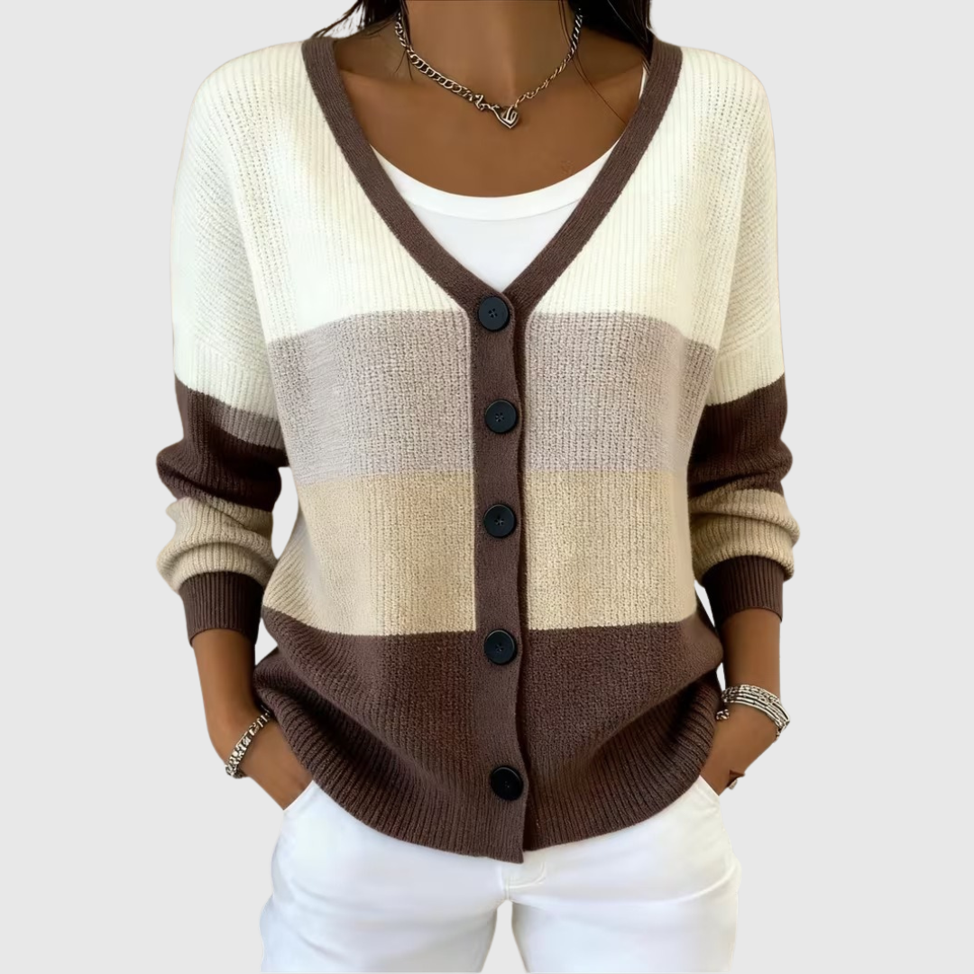 Maryn | Colour-Block Cardigan