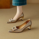 Orla | Glitter Court Shoes