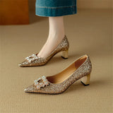 Orla | Glitter Court Shoes