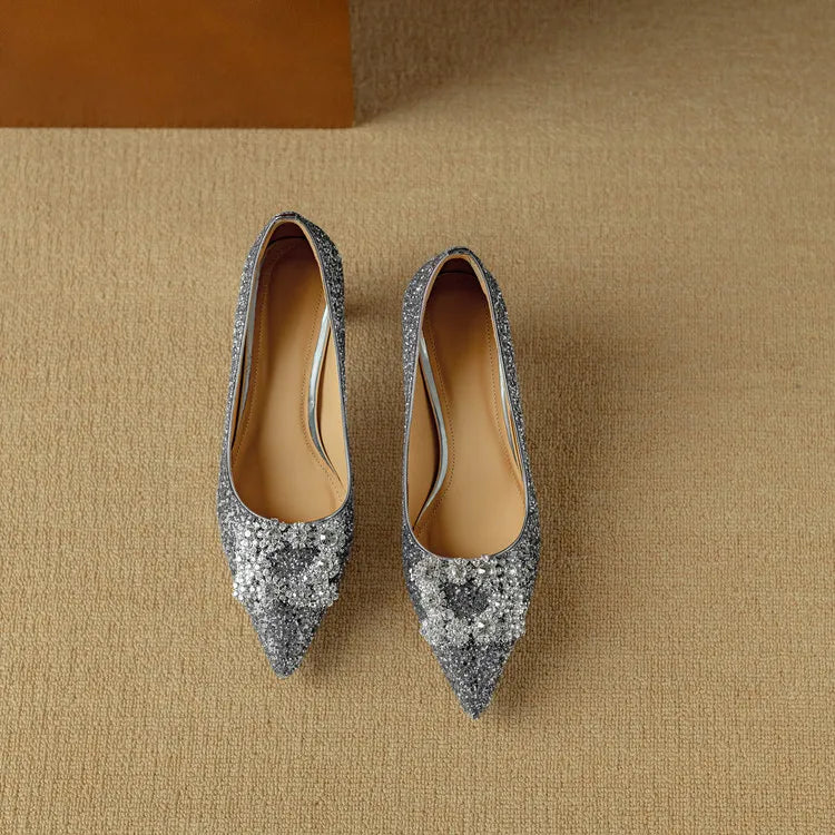 Orla | Glitter Court Shoes
