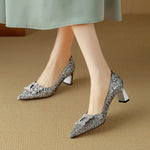 Orla | Glitter Court Shoes