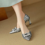 Orla | Glitter Court Shoes
