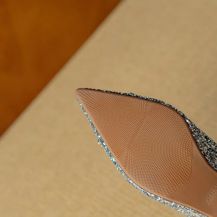 Orla | Glitter Court Shoes