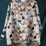 Marie | Chihuahua Motif Blouse