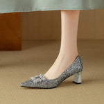 Orla | Glitter Court Shoes