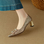 Orla | Glitter Court Shoes