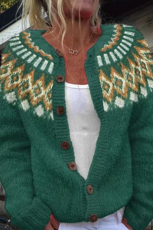 Lysandra | Cardigan with Nordic Pattern