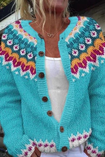 Lysandra | Cardigan with Nordic Pattern