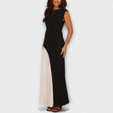 Isabel - Monochrome Colour Block Waist Dress