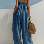 Molly - Wide-Leg Denim Jumpsuit