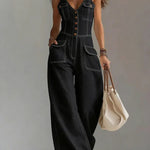 Megan - Casual Denim Dungarees
