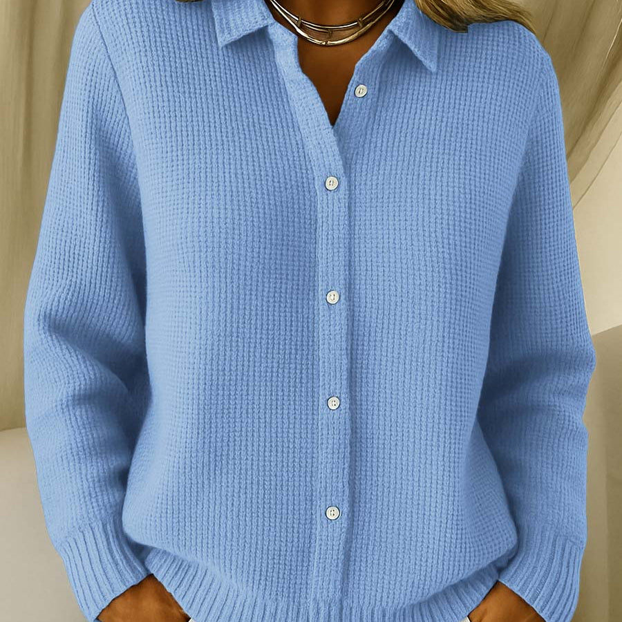 Caitlin | Textured Knit Button Cardigan