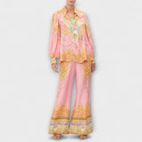 Sage - Mermaid Relaxed Shirt and Stretch Waist Trousers Set