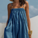 Molly - Wide-Leg Denim Jumpsuit