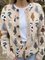 Delyth | Cardigan with Cat Print