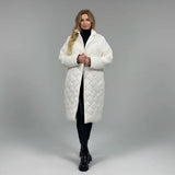 Premium Padded Coat with Leopard-Print Lining