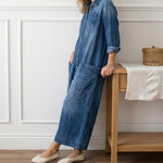 Lily - Cotton Denim Jumpsuit