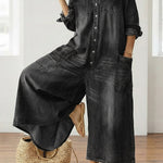 Lily - Cotton Denim Jumpsuit