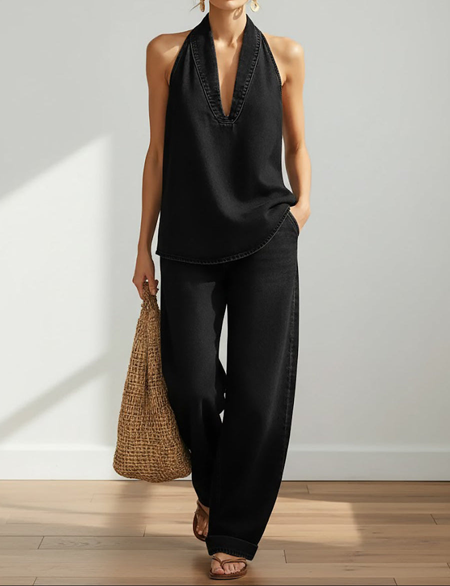 Sienna - Two-Piece Denim Set