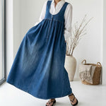 Erin - Vintage Denim Maxi Dress