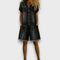 Georgina - Vintage Cotton Denim-Look Short Jumpsuit